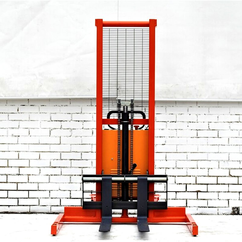 Semi Electric Straddle Stacker 1500kg 1600mm Equipment Warehouse